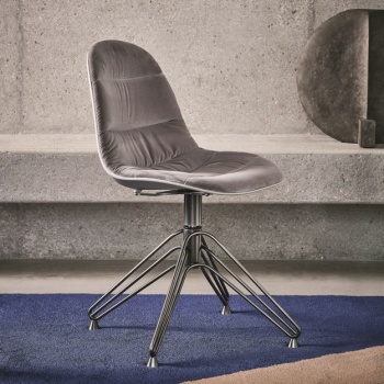 Bontempi Casa Mood Upholstered Spider Leg Chair